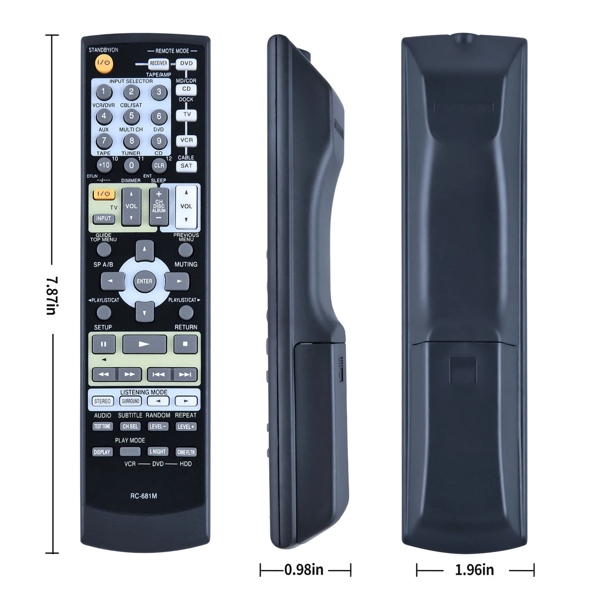 RC-681M For Onkyo AV Receiver Remote Control HT-R508 TX-SR575 TX-SR8550