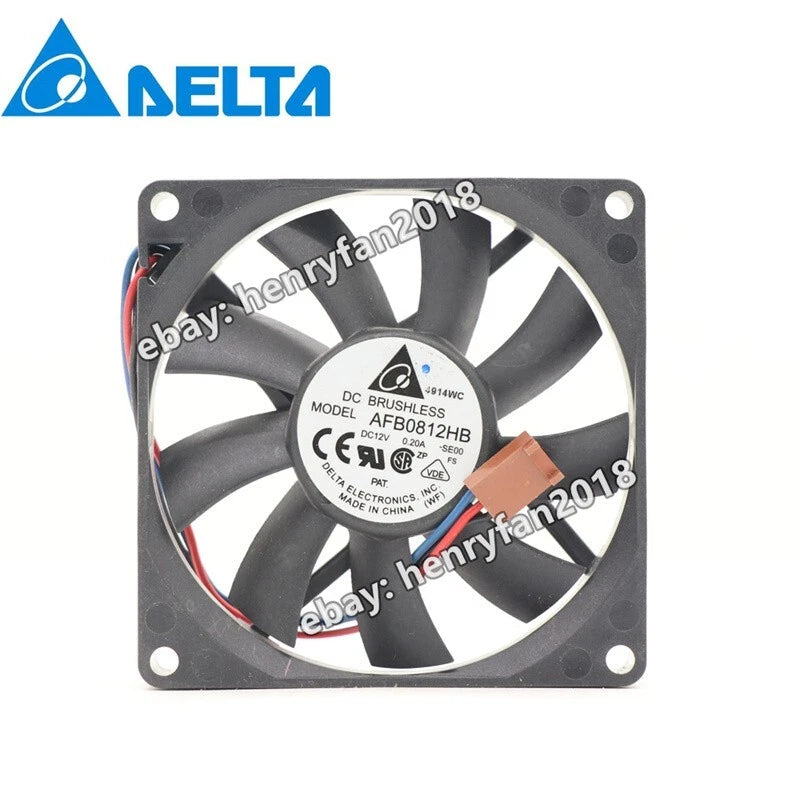 For Delta AFB0812HB Axial Fan DC 12V 0.2A 80*80*15MM Server /Case Cooling Fan