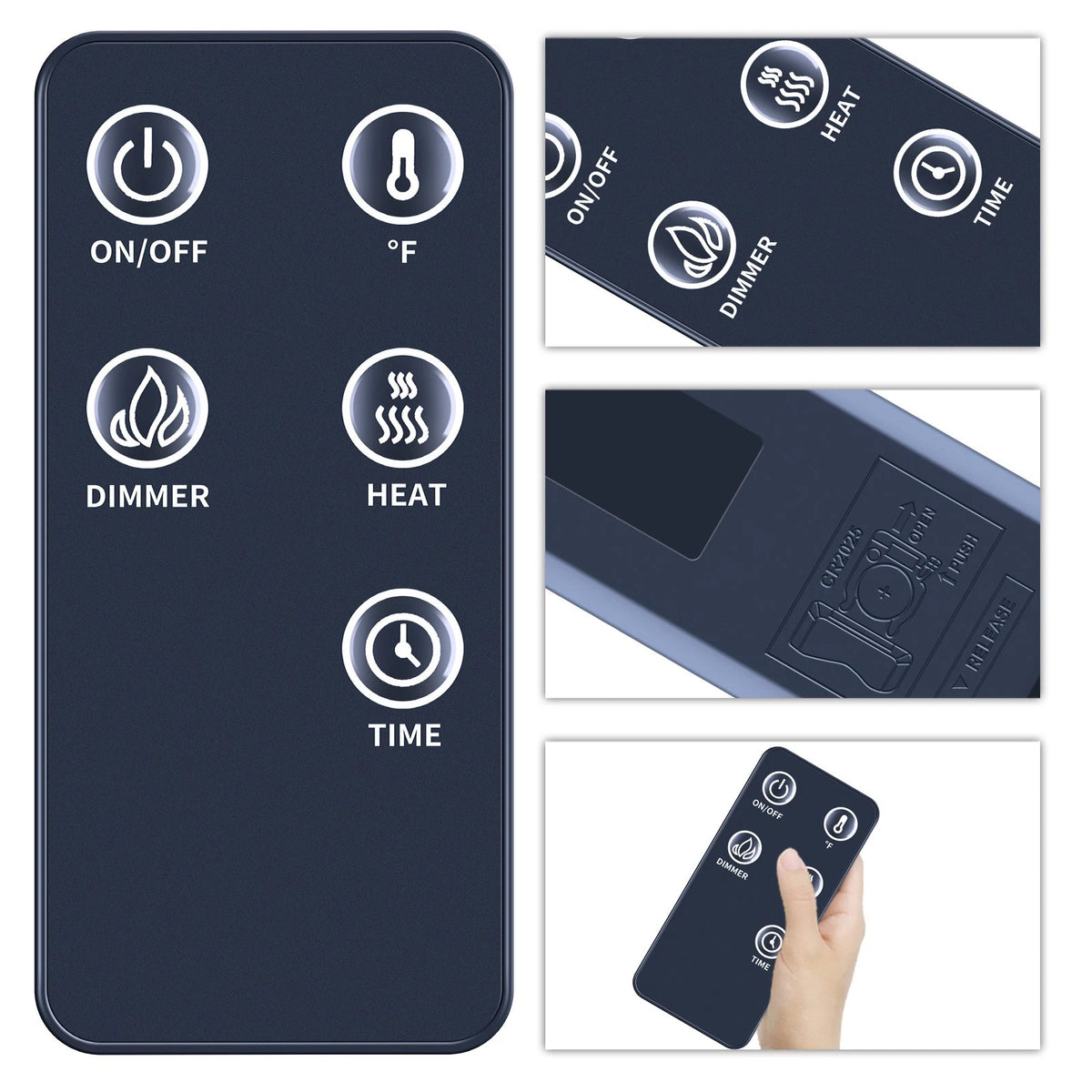 Remote Control For Titan Flame Fireplace EF-30A EF-30B EF-30BF WH-48 WF-48S