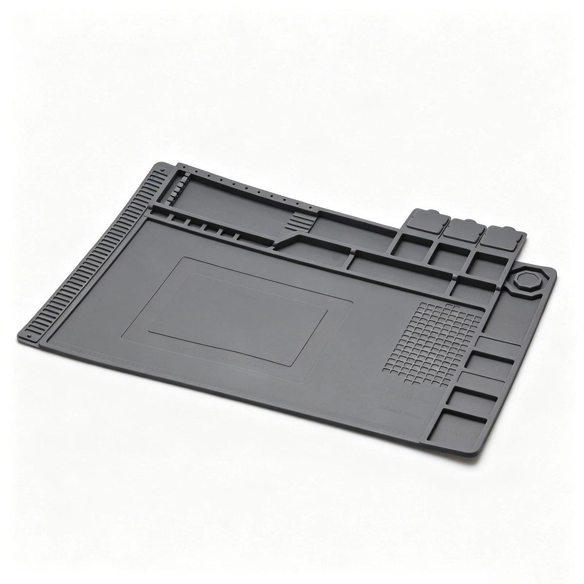 932°F Silicone Soldering Mat Flexible Magnetic Parts Tray for Watch Camera Fix