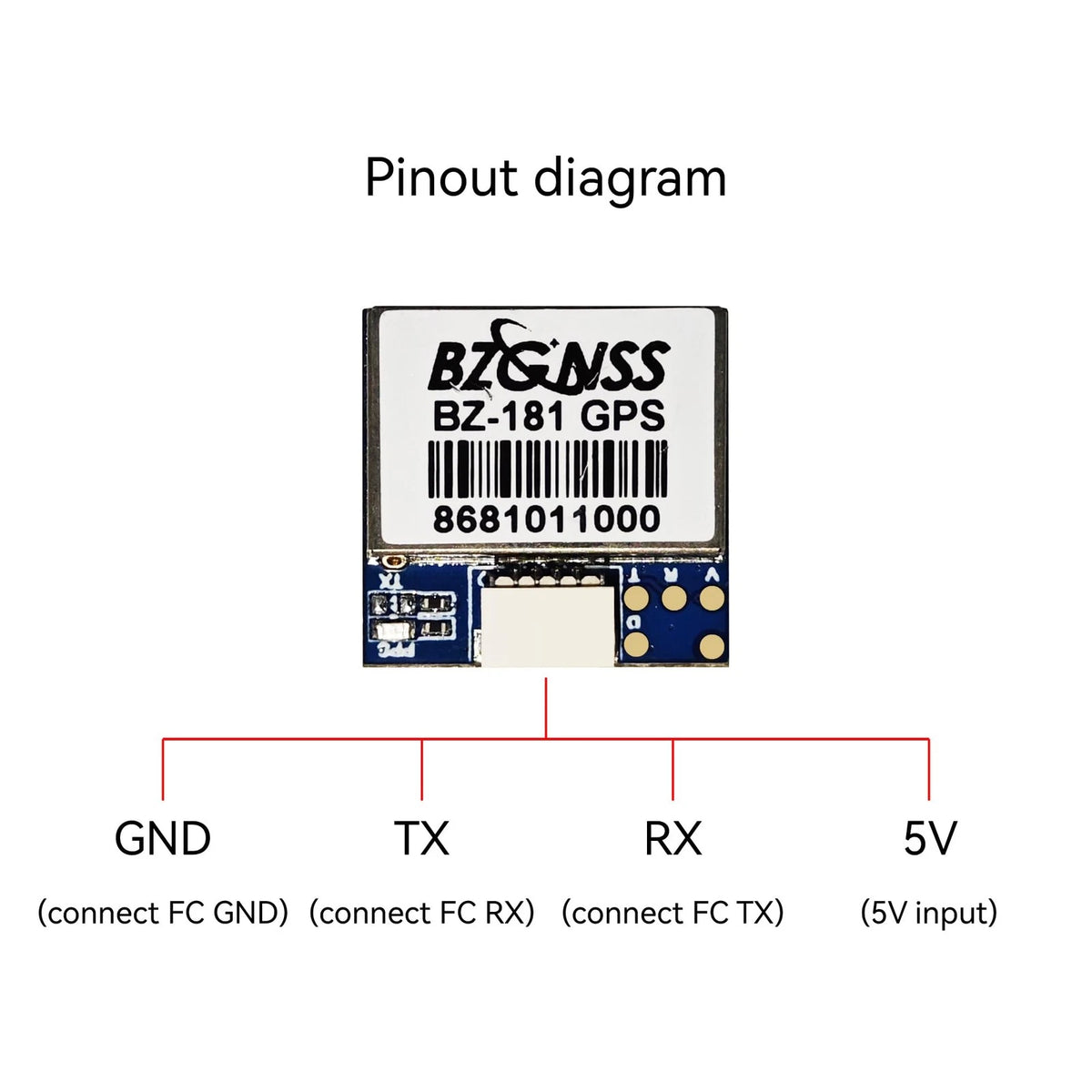 BZGNSS BZ-181 FPV GPS Module - Dual Protocol M10 Drone for RC Drone...