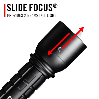 Coast XP14R 4500 Lumen USB-C Rechargeable LED Flashlight with Slide Black