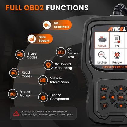 ANCEL AD530 OBD2 Scanner-Upgraded AD310, Car Code Reader for AD530, Black