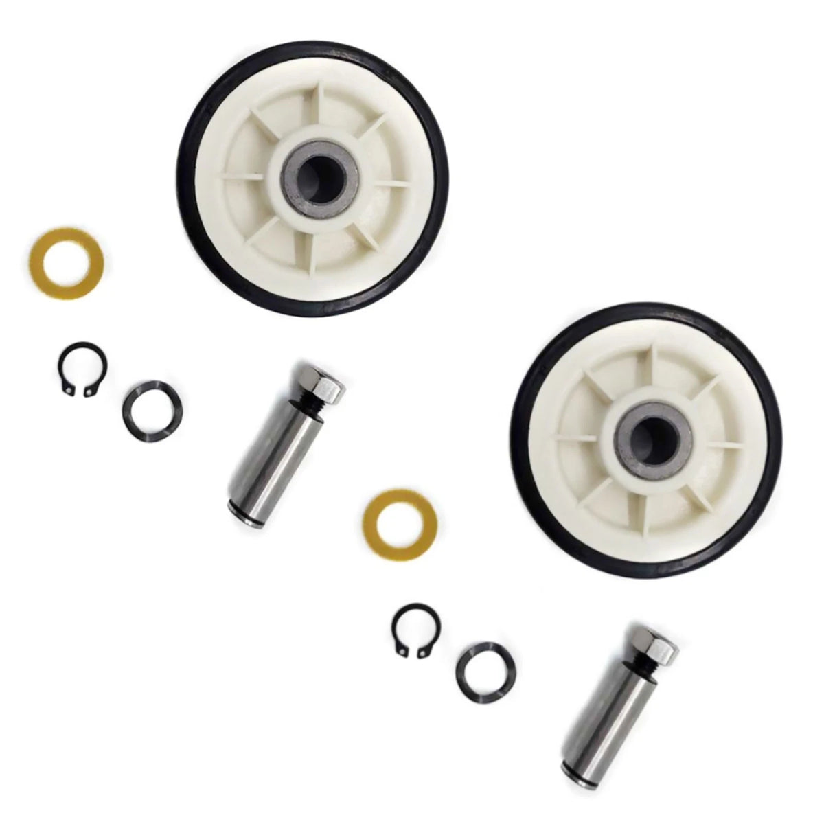 2Pcs For Maytag Dryer Roller Wheel Drum Support Kit 303373K Replacement