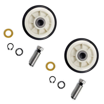 2Pcs For Maytag Dryer Roller Wheel Drum Support Kit 303373K Replacement