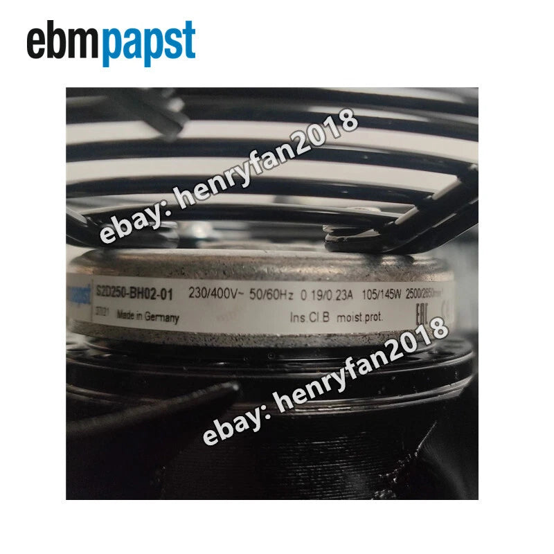 Ebmpapst S2D250-BH02-01 Axial Fan AC 230/400V 0.19/0.23A 145W φ250MM Cooling Fan