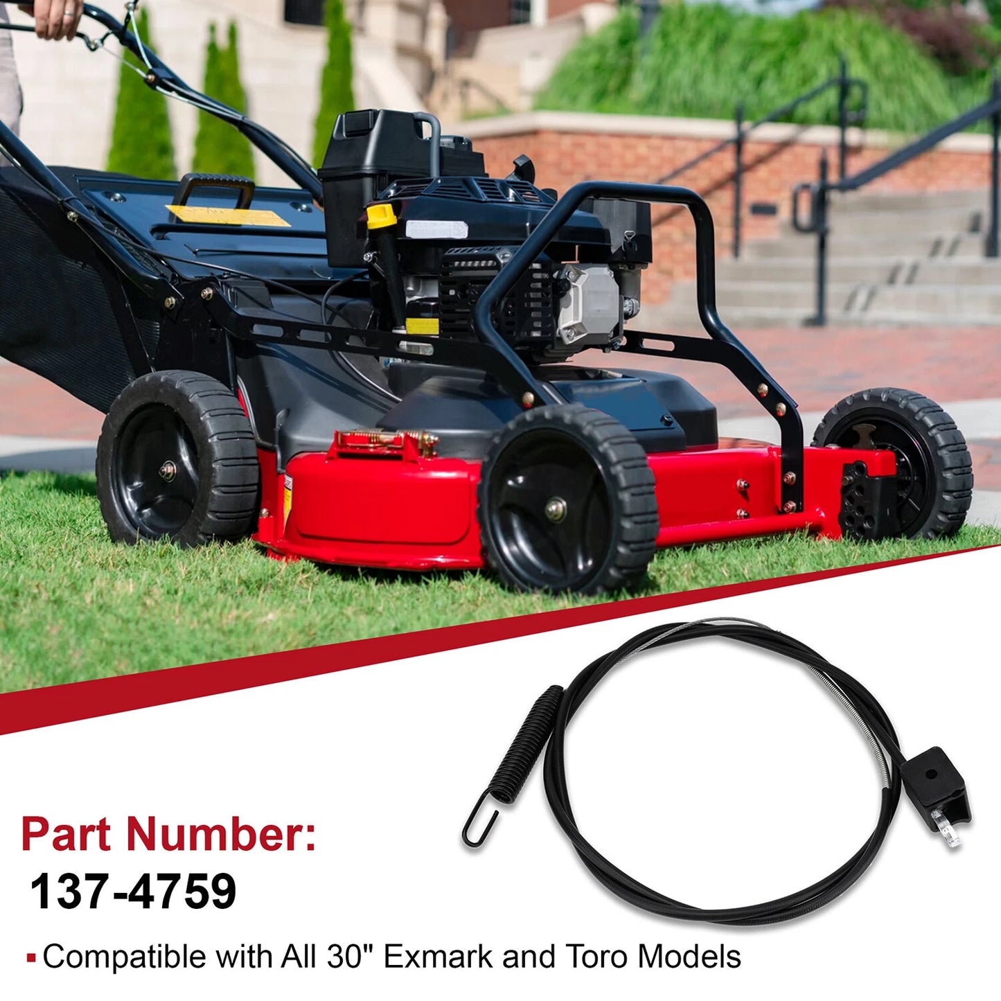 Blade Brake Cable 137-4759 For Exmark Toro 22207 22210 22215 22225 ECS180