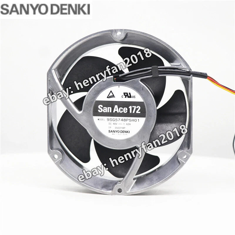 Sanyo Denki 9SG5748P5H01 Axial Fan SanAce DC 48V 1.62A 172x150x51MM Cooling Fan