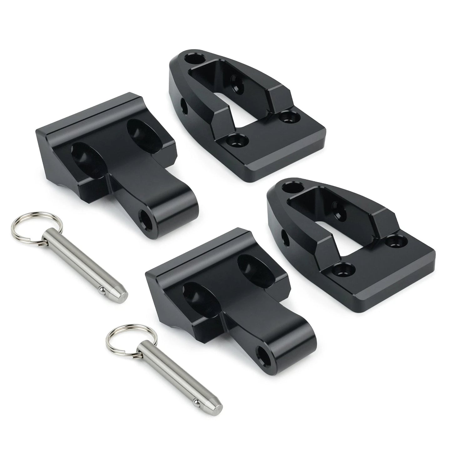 2Pcs Aluminum Seat Hinge For Kawasaki 650 SC Super Chicken Black