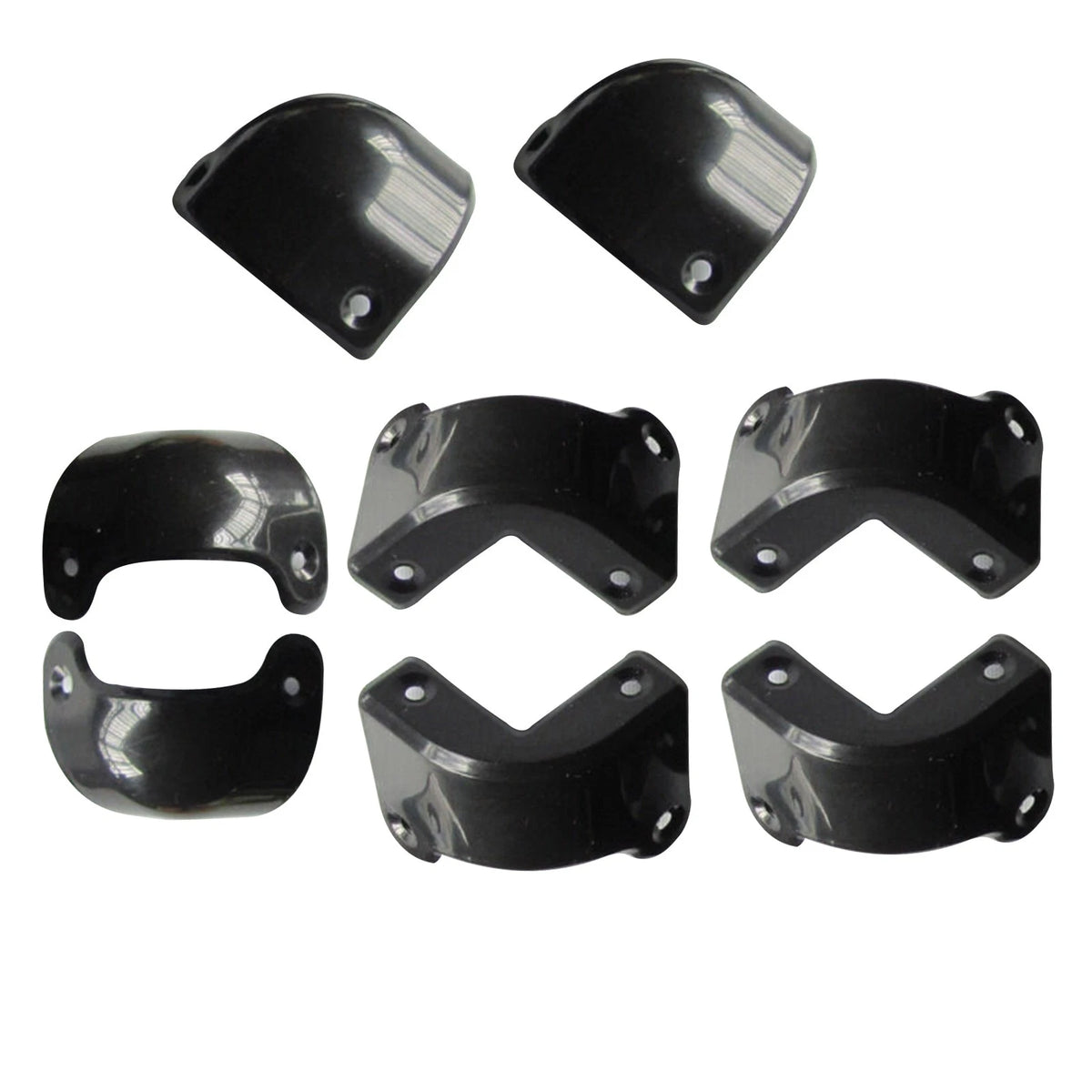 8Pack Front Rear Black Plastic Guitar AMP Amplifier Cabinet Corner For Marshall