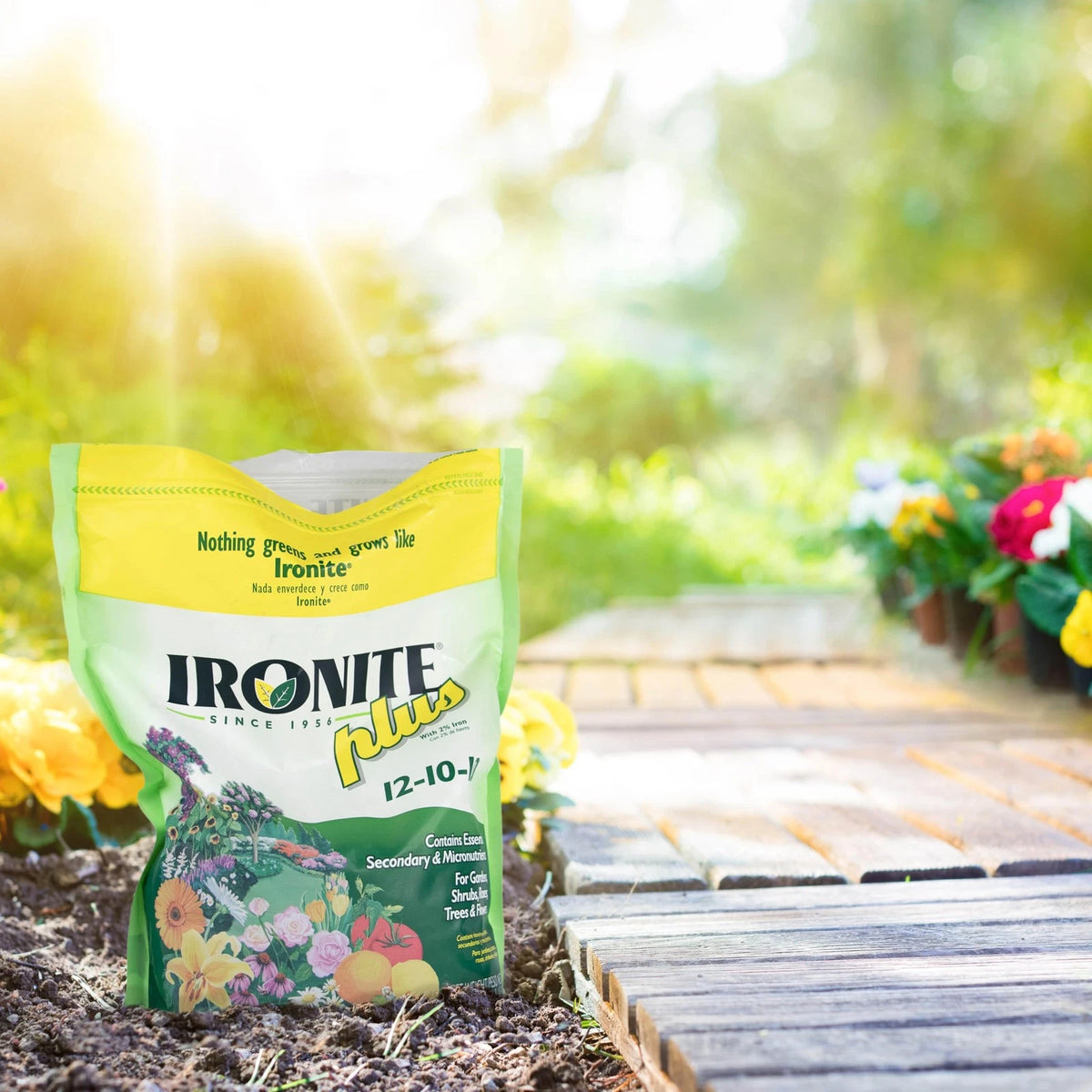 Ironite Plus Shrubs, Trees Plant Food Bag Granular 12-10-10 3lb 3lb, Natural