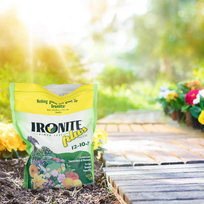 Ironite Plus Shrubs, Trees Plant Food Bag Granular 12-10-10 3lb 3lb, Natural