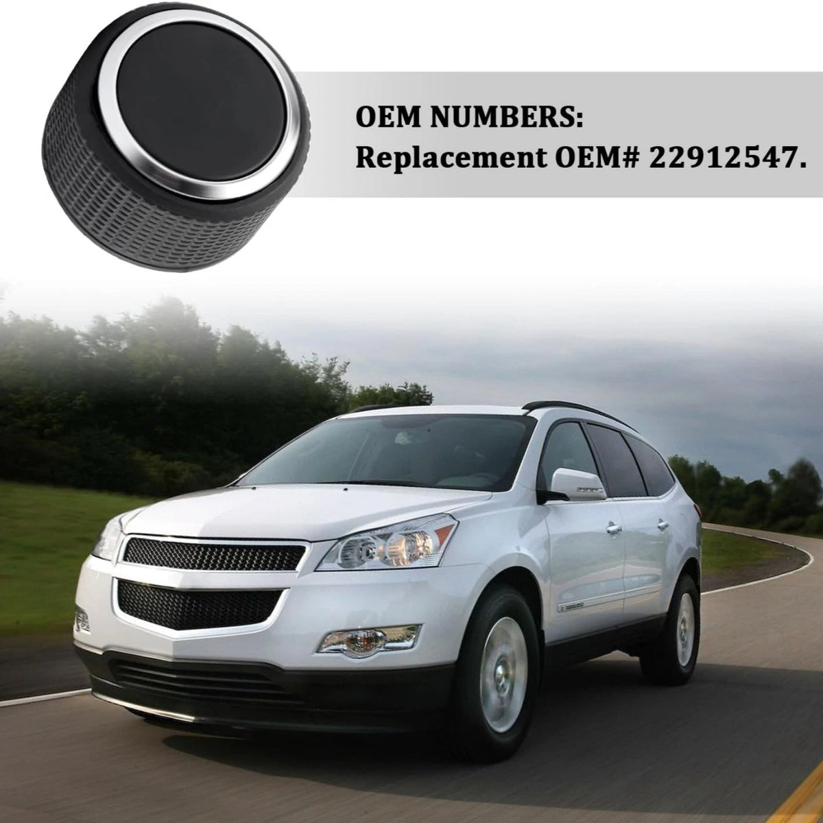 Volume Knob Part Number 22912547 For Chevy Suburban Tahoe Rear Radio Control