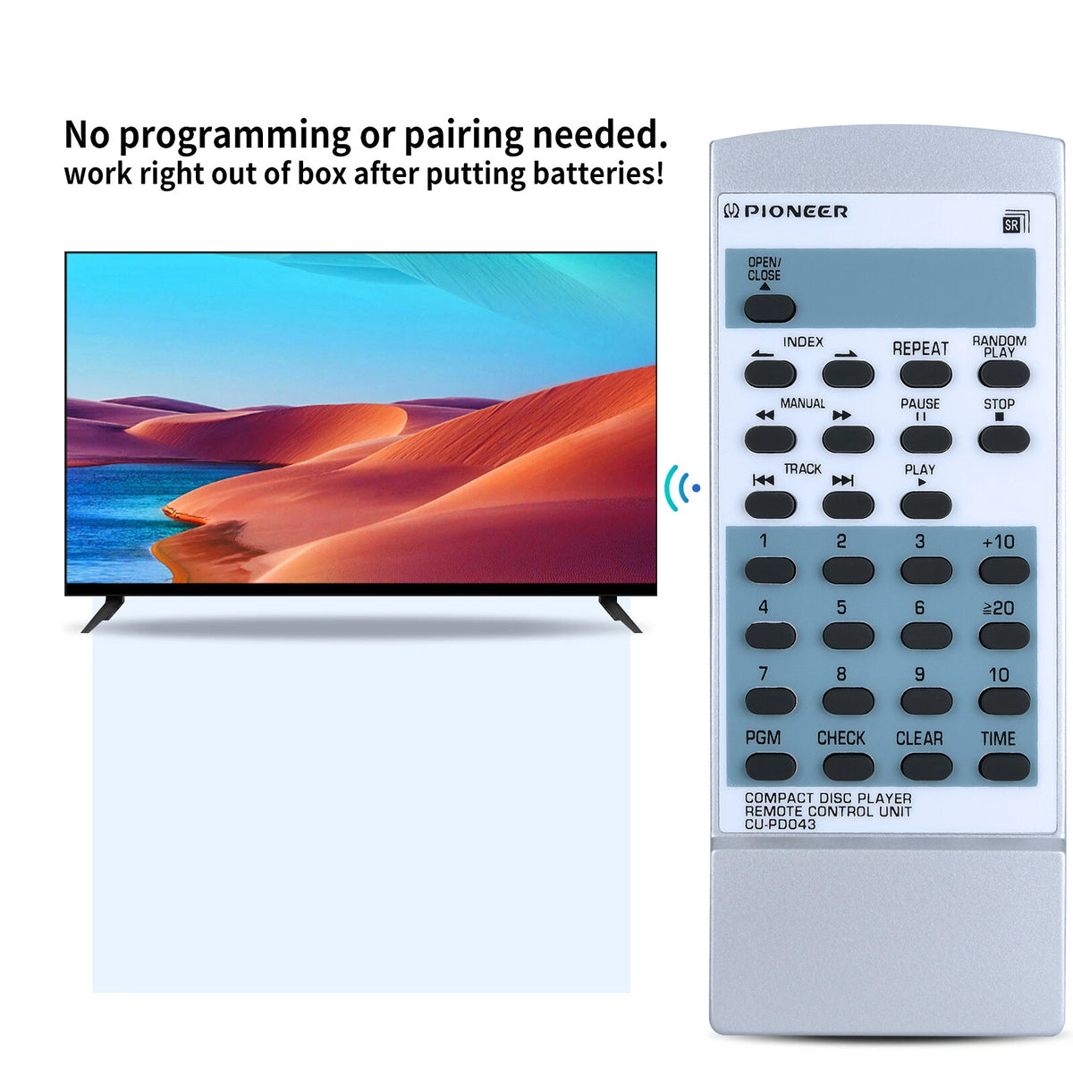 CU-PD043 Replacement Remote Control For Pioneer CD Player PWW1056