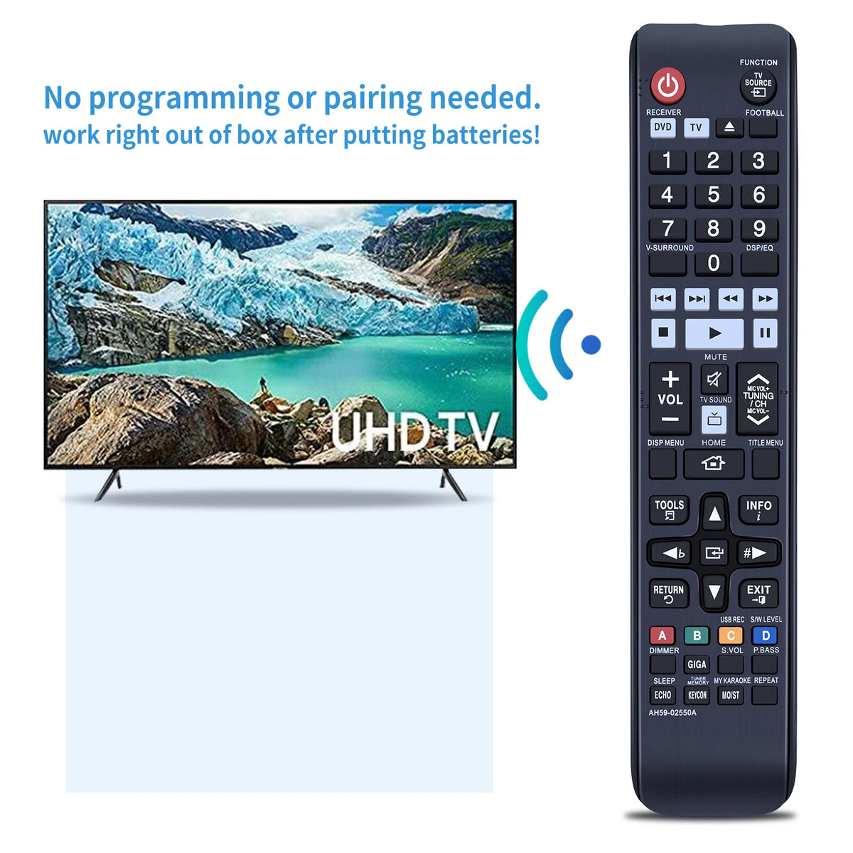 AH59-02550A Remote Control For Samsung Home Theater HT-F450K HT-F453K HT-F453HK