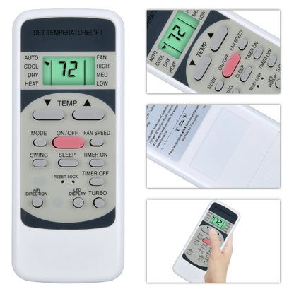 Remote Control For Midea RG51M5/(C) EU RG51M5/EU Air Conditioner With backlight