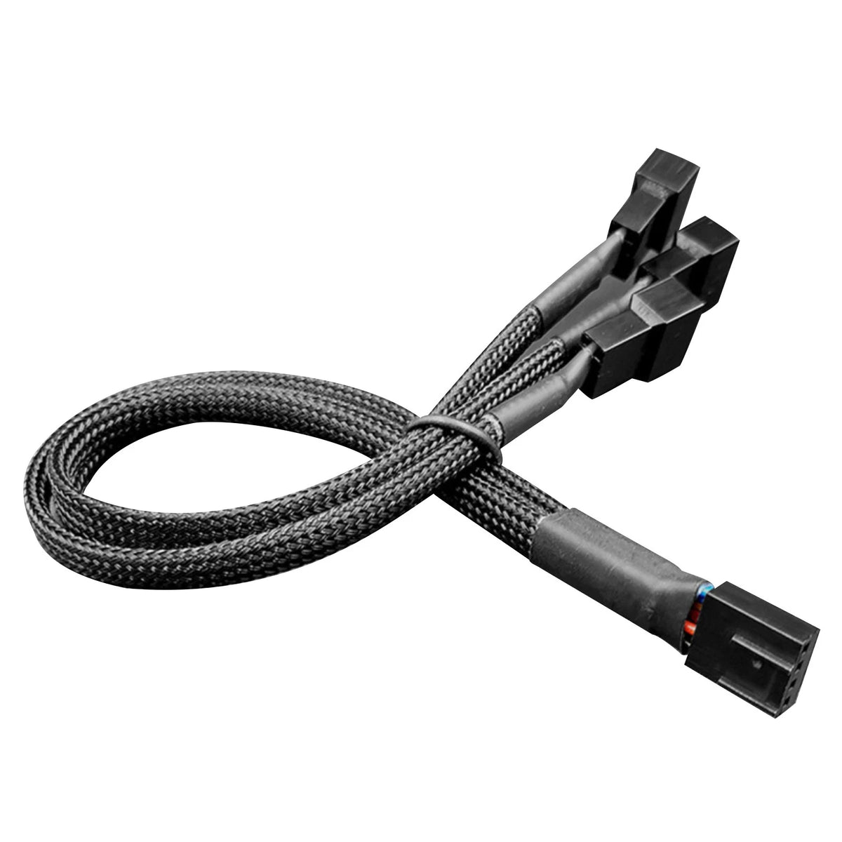 Female-to-Male 4 Pin 1 to 3 Way Cooling Fan Water Cooling PWM Fan Adapter