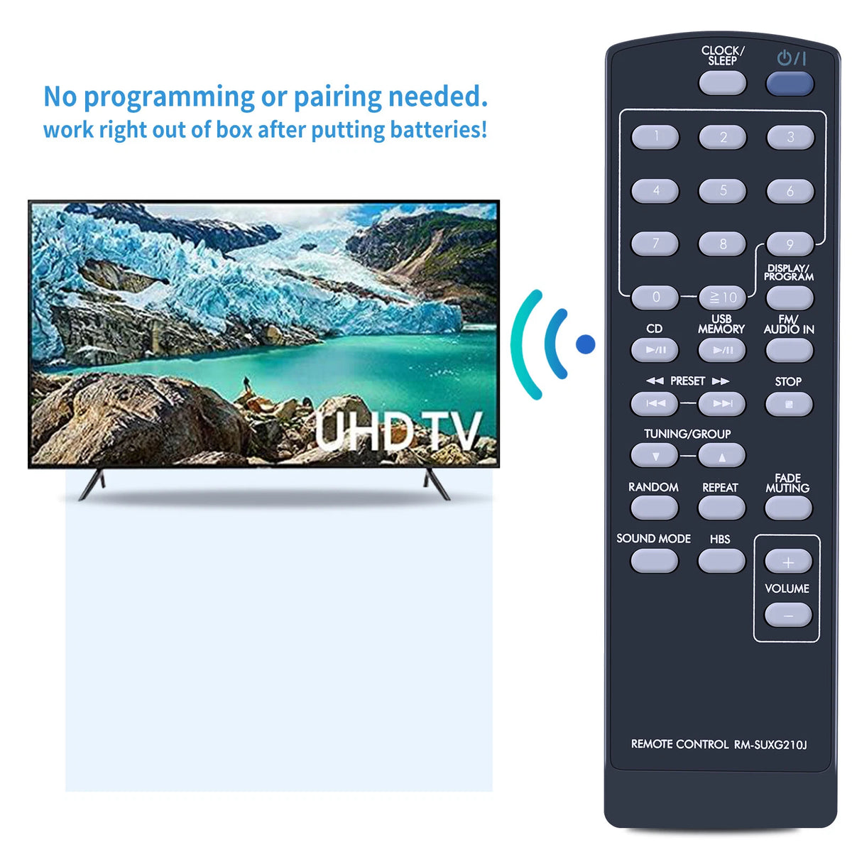RM- SUXG210J Remote Control For JVC CD Stereo Player System UX-G210 UXG210