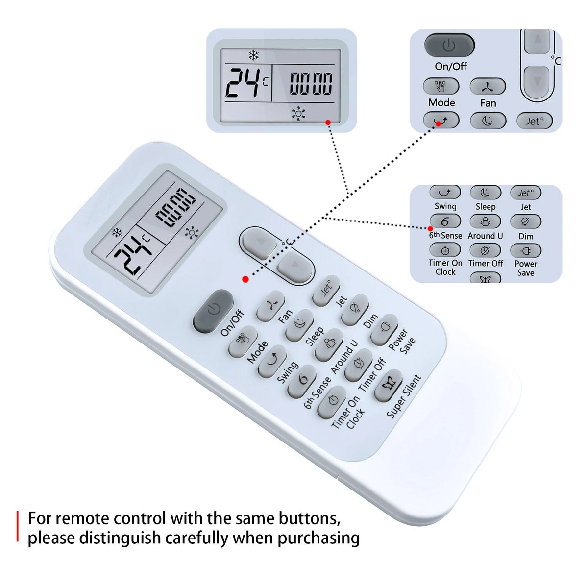 DG11J1-39 Remote Control For Hisense Air Conditioner DG11J1-31 DG11J1-36
