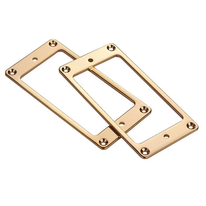 2Pcs Gold Electric Guitar Pickup Mounting Ring w/ Screws for Les Paul LP Parts