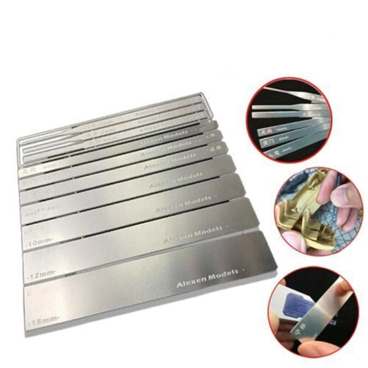10Pcs 0.5mm Stainless Steel Grinding Stick Hardness Hobby Craft Model Tool