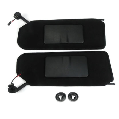 For 97-04 Corvette C5 Sun Visors Shades &Bezel Trim Mount Lighted Vanity Mirrors