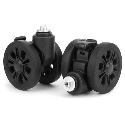 Volein Luggage Replacement Wheels with Brake System, 360 2.17 inches, Silver