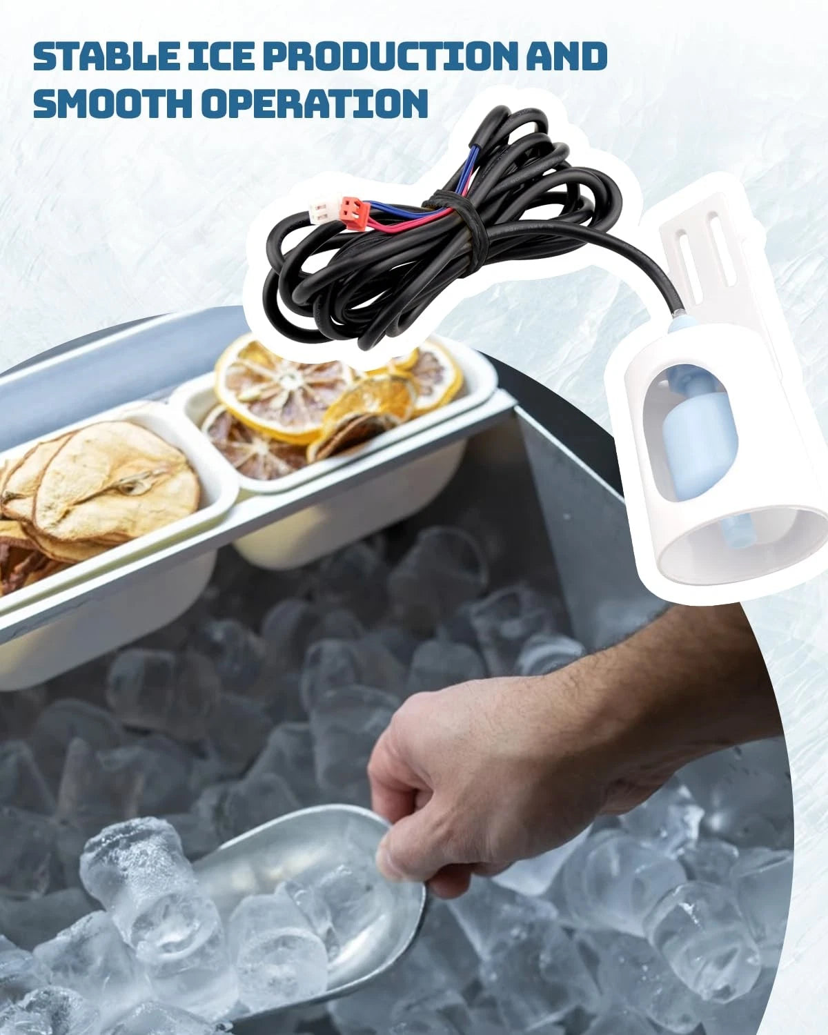 Upgrade 2 in 1 Ice Maker Water Float Switch Fit for Vevor Etc Makers