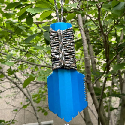 Ultralight Camping Trowel Backpacking Portable Aluminum Blue