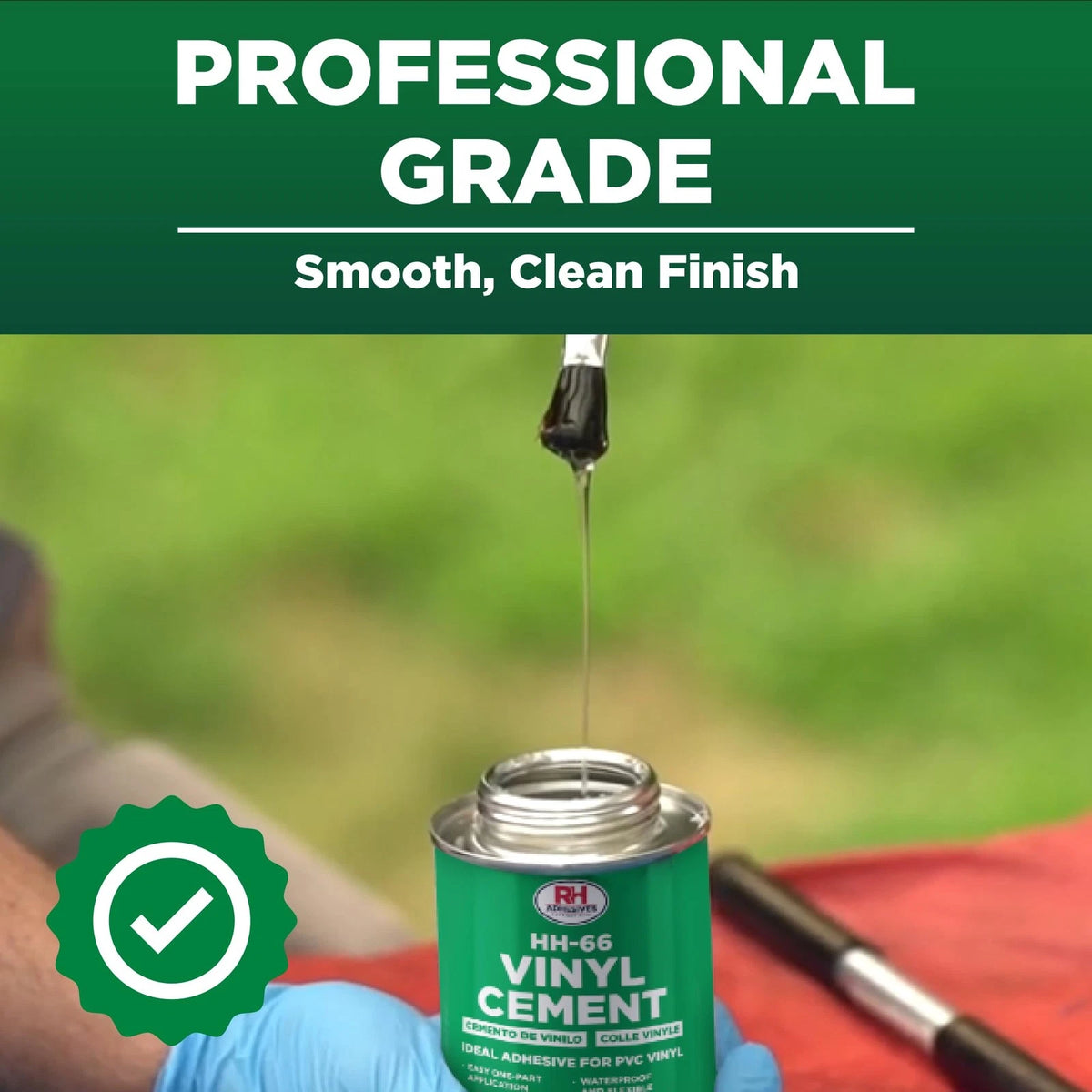 HH-66 Vinyl Cement 4 oz - Adhesive, Glue, Industrial 4 oz, Clear