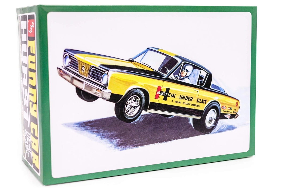 AMT Skill 2 Model Kit 1966 Plymouth Barracuda Funny Car Hemi 1/25 scale, Gold