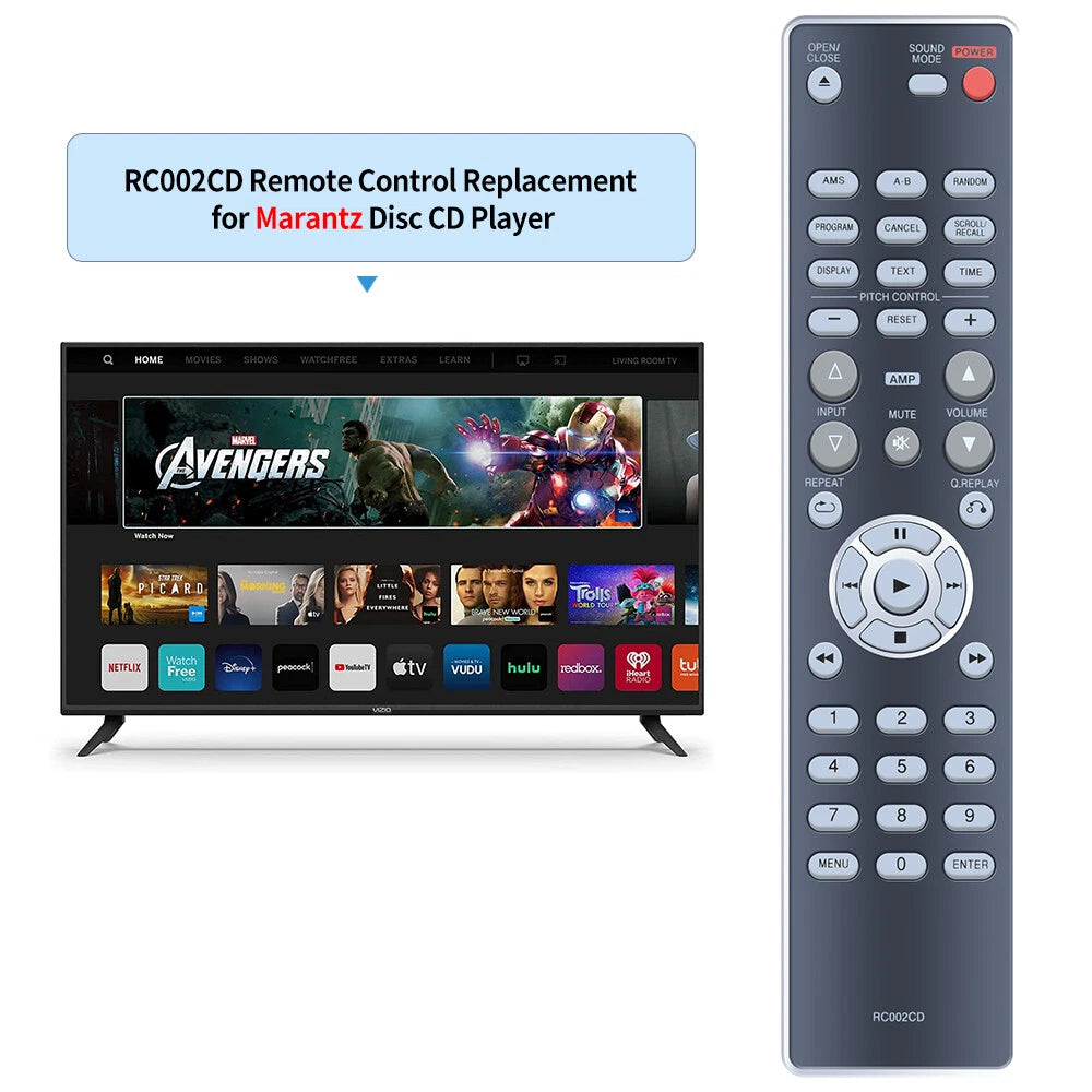 RC002CD Replacement Remote Control For Marantz CD Player CD5003 CD5004