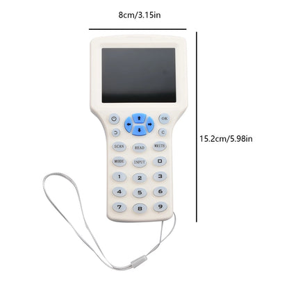 1Pc Handheld RFID/NFC Smart Card Reader Elevator Writer Copier IC ID Sensor