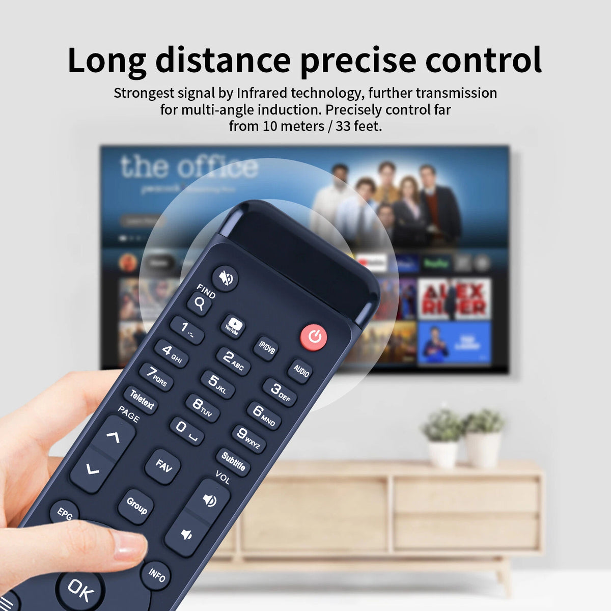 Remote Control For Amiko MiraX HiS-4300, HiS-4200, HiS-1000, HiS-2000, HiS-3000