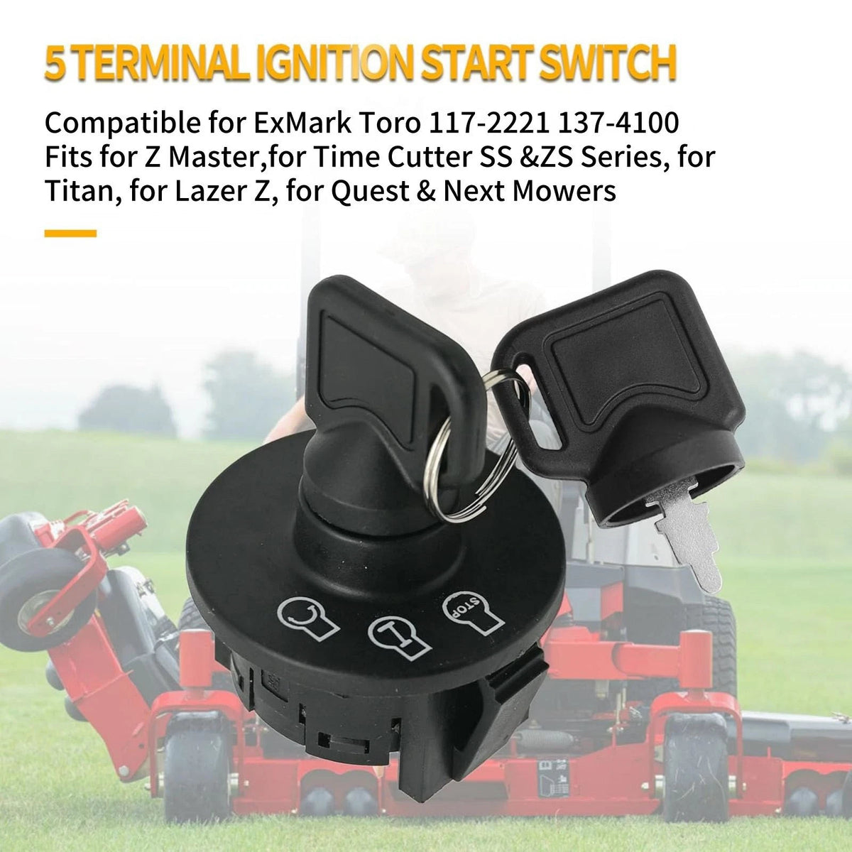 1172221, 1374100 Ignition Starter Switch With 2 Keys Fit For Next Lazer Z