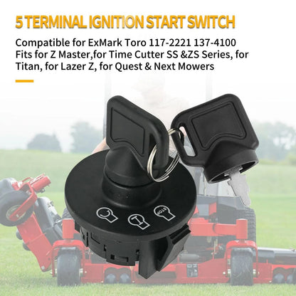 1172221, 1374100 Ignition Starter Switch With 2 Keys Fit For Next Lazer Z