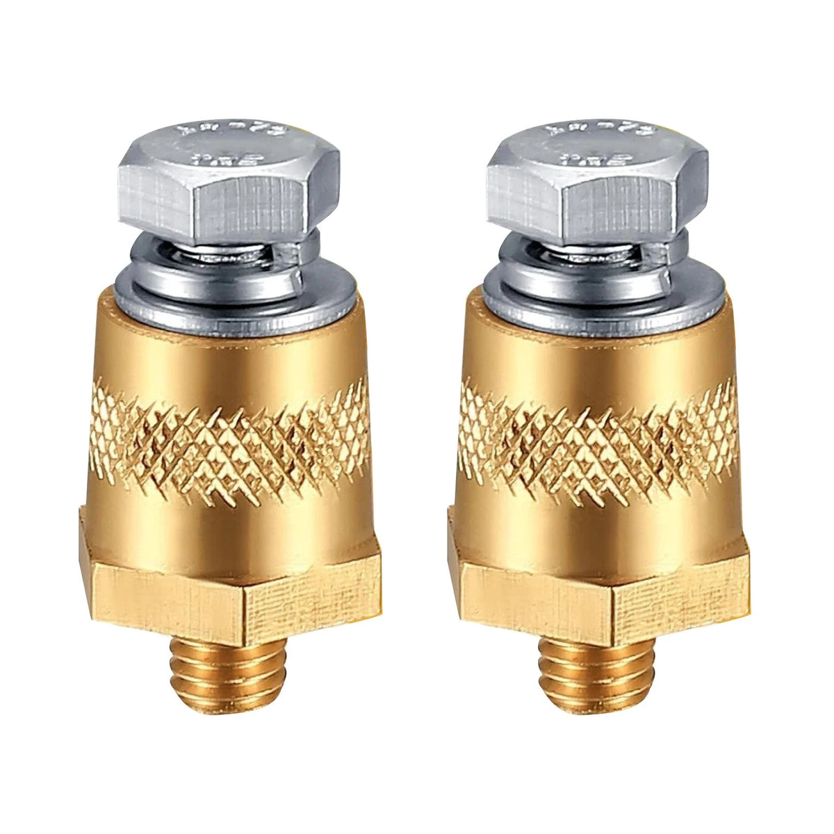 Positive Negative Battery Terminal Extenders Kit 2PCS Brass Connectors Car Auto