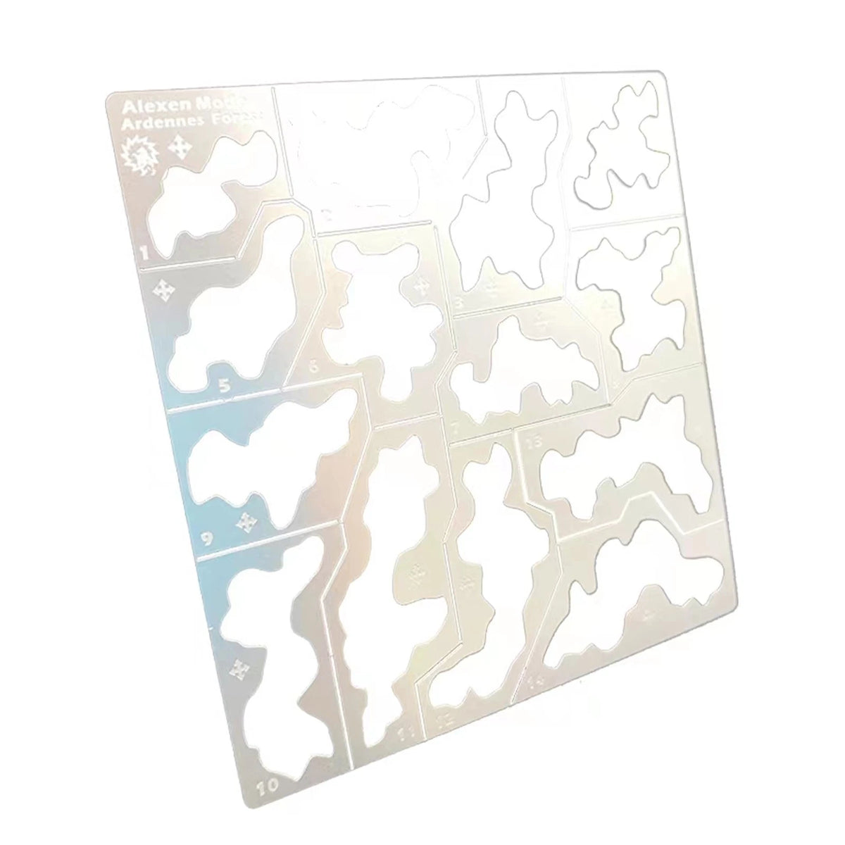 1/35 1/100 Stainless Steel Hollow Forest Camouflage Template Spray Craft Tool