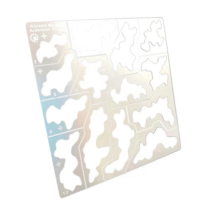 1/35 1/100 Stainless Steel Hollow Forest Camouflage Template Spray Craft Tool
