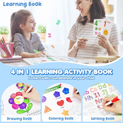 Busy Book for Toddlers 3-5, Preschool Learning Large-36 Themes, Multicolored