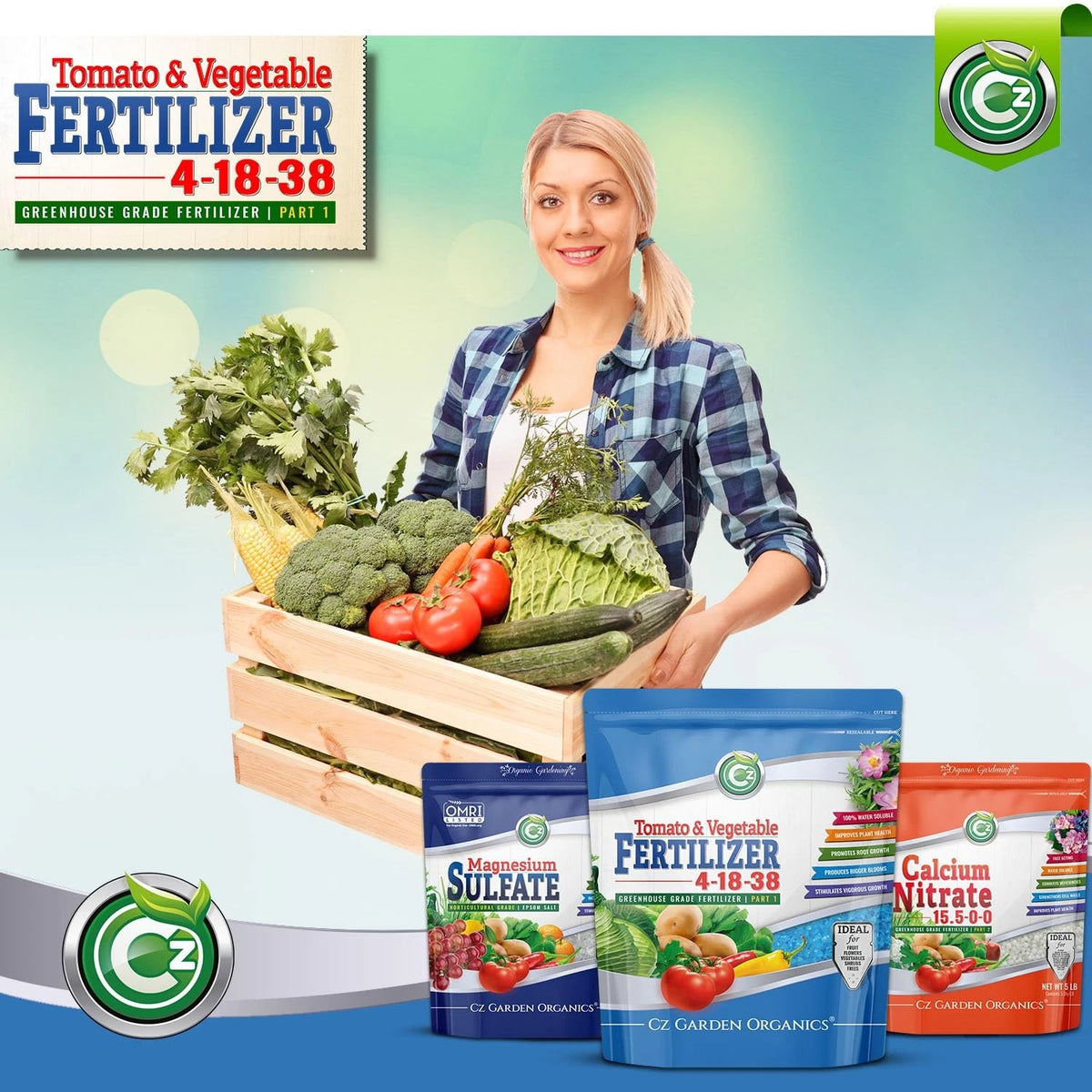 4-18-38 Fertilizer Made in USA –  Water Soluble Plant Food for...