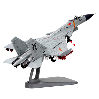 1:100 J-15 Military Scene Fighter Aircraft Diecast Plane Model China Air Force