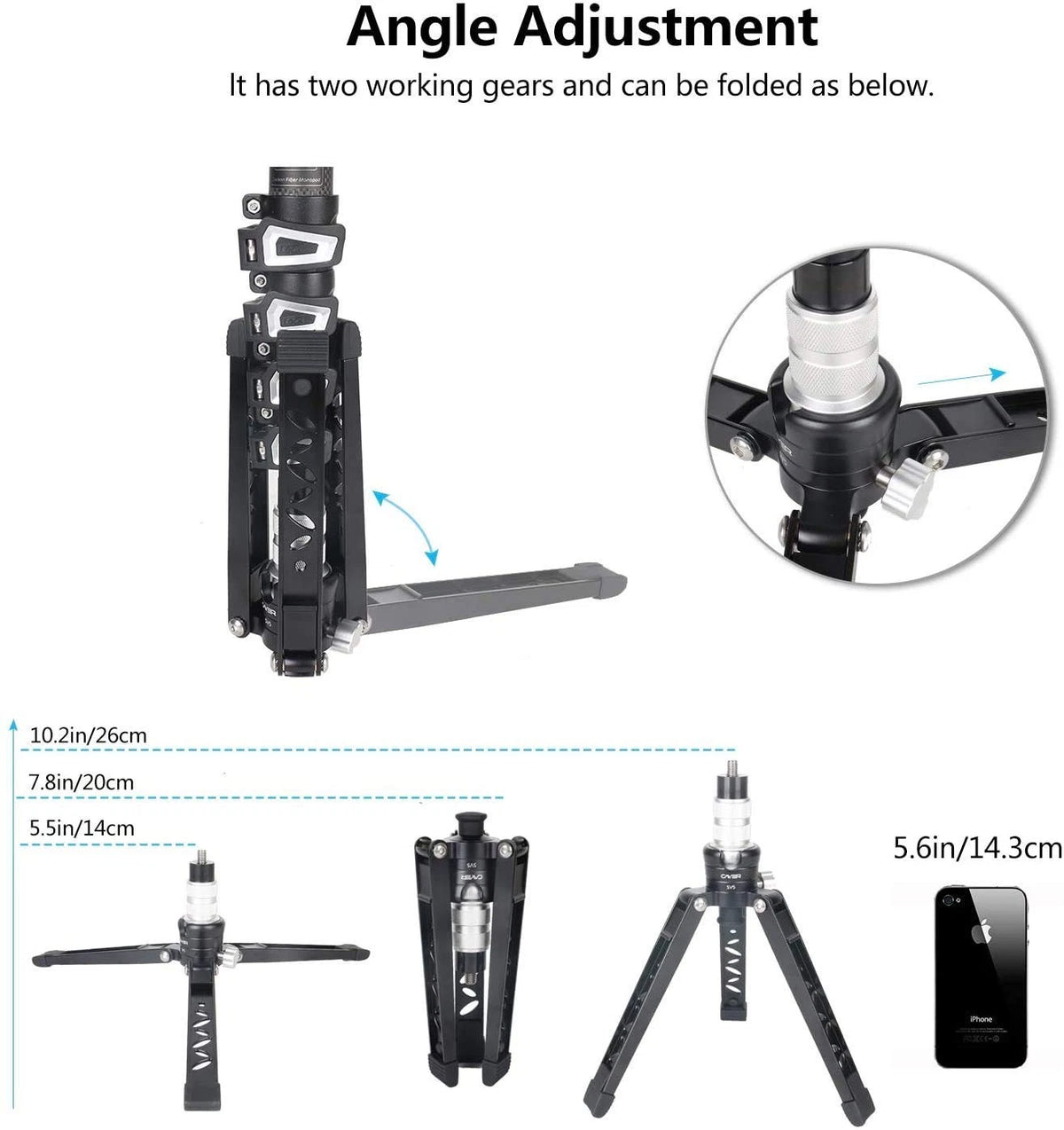 Cayer Tabletop Mini Tripod, SV5 Device eases chronic neurological pain