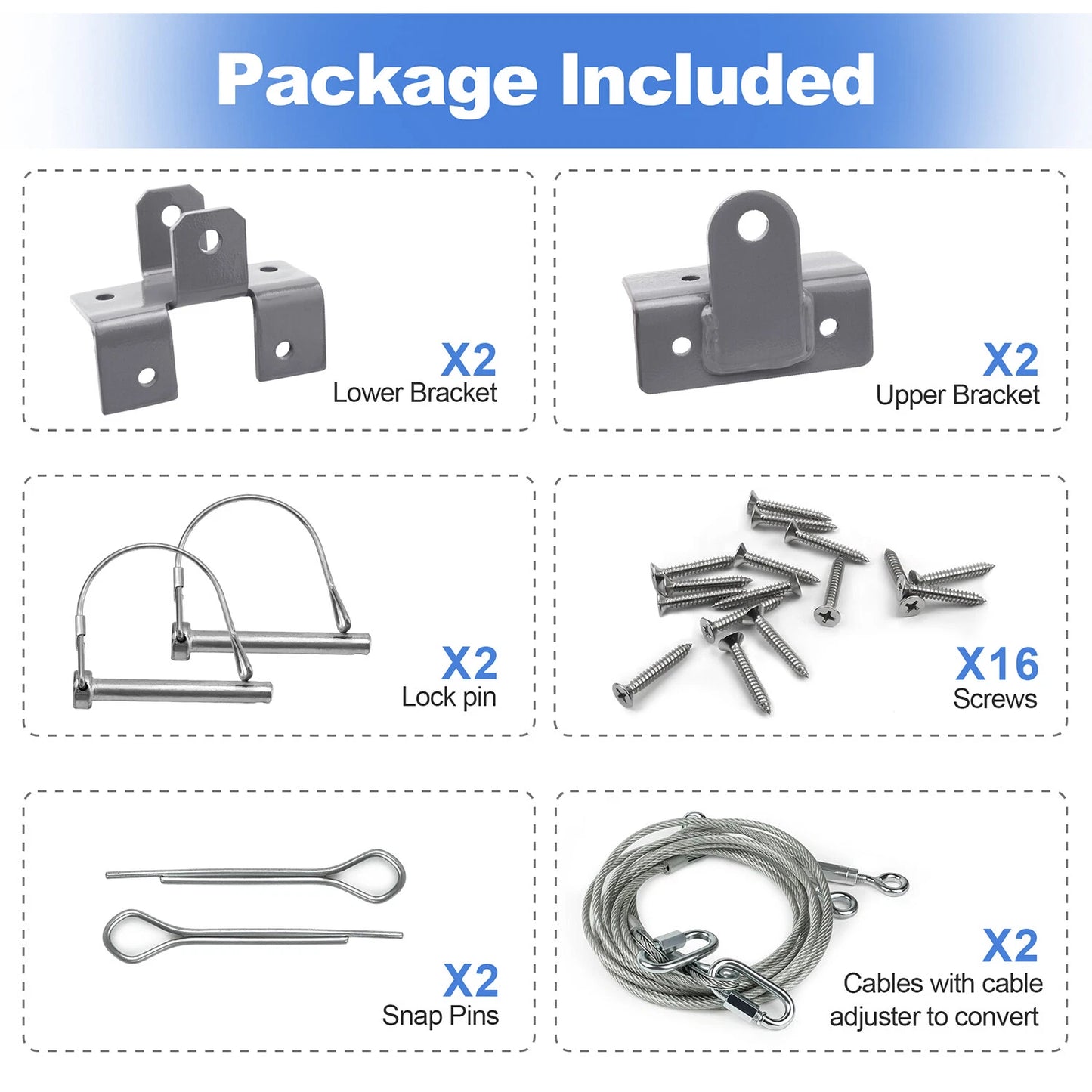 Conversion Cable Kit for Toy Hauler Patio Doors Easy to install
