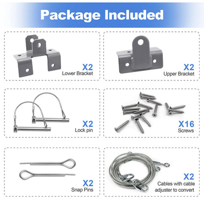 Conversion Cable Kit for Toy Hauler Patio Doors Easy to install