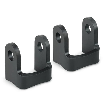 Set of 2 Shock Mount Brackets  – 6mm Steel, 1/2" Bolt Hole, Fits 1.75"–3" Tube