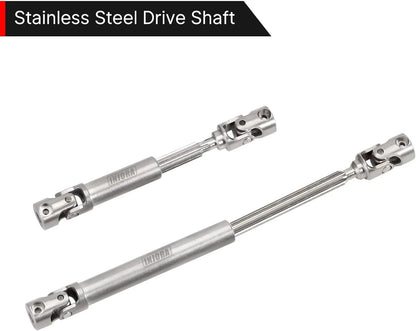 INJORA Center Drive Shaft Stainless Steel D-Shaped Hole for...