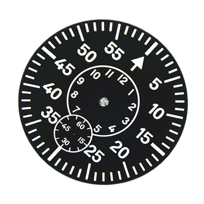 1Pc Watch Dial Plate Green Luminous Second At 6 For ETA 6498 For Seagull ST3620
