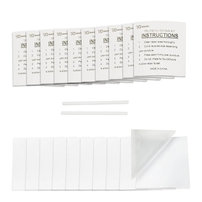 10Leccion 20 Pack of TPU Pool Patch Repair Kit for Air 20 Packs, transparent
