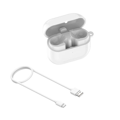 1Pc Charging Box White w/ Cable For Samsung Galaxy Buds3 Pro SM-R630 Earphones